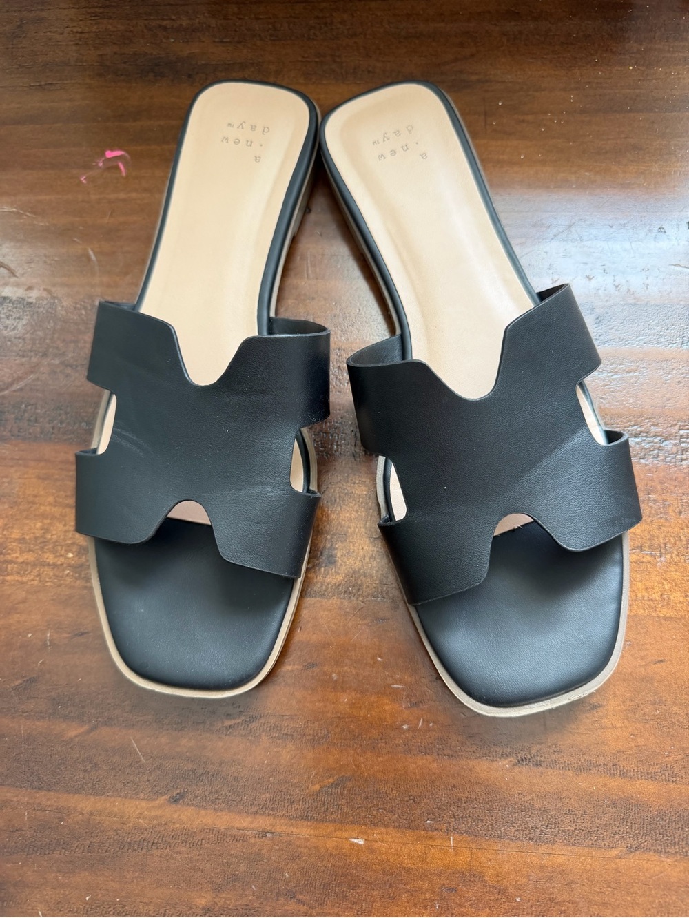 Target Black Women's Slide Sandals - Open-Toe Casual Slip-Ons